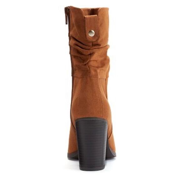 APT. 9 Fabiola Women’s Fashion Slouchy Boots Brown Mid Shalf 3” Heel Siz… - Picture 7 of 8
